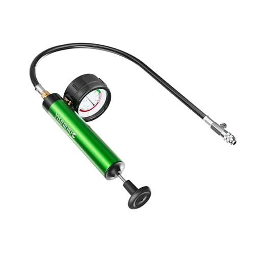 YISINIUTUO Universal Radiator Pressure Tester, Aluminum Automotive Cooling System Radiator Pressure Tester Tool,Pressure Test Pump with Pressure Gauge,Fit for Adapters for Various Car Models - Image 1