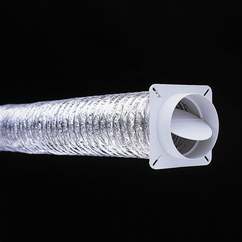 Deflecto Plastic Dryer Vent Draft Blocker 4 Diameter White BD04 - Image 3