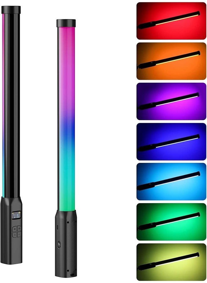Ulanzi ULANZI VL119 Handheld Light Wand, 360° RGB LED Video Light Stick for Photography, 2600mAh Rechargeable Tube Light for Video Shooting, 2500-9000K Dimmable Camera Light with LCD  - Image 1