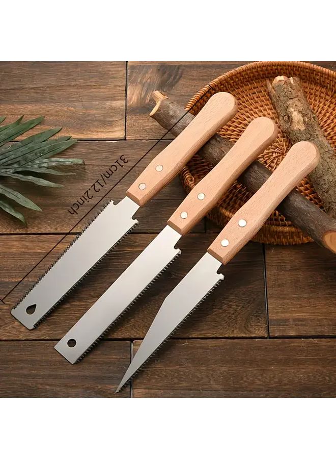 Style A Japanese Hand Saw Set Double Sided Three Speed Tenon Saw For Woodworking - Image 5