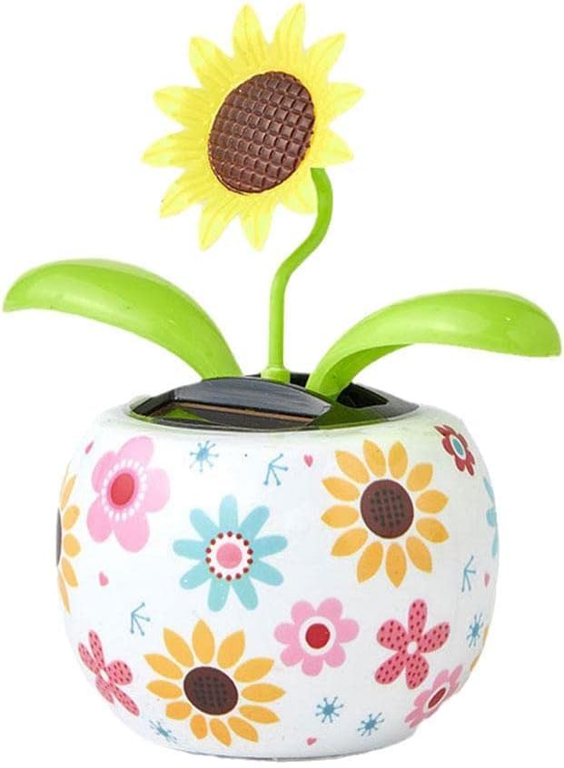 baolaili Sunflower Solar Dancing Solar Toys Solar Dancing FlowerSolar Powered Swinging Animated Dancer Toy Car Decoration for Car Dashboard Office Desk Dancer Toy - Image 1