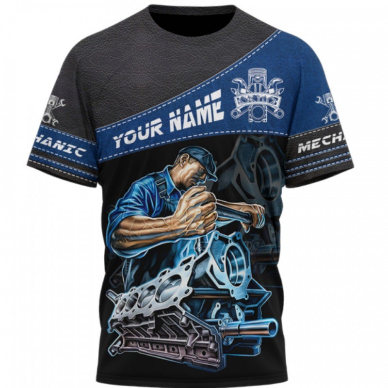 Fashion Personality Casual Short Sleeve Fashion Trend Digital Printing Toolbox Men'S T-Shirt - Image 2