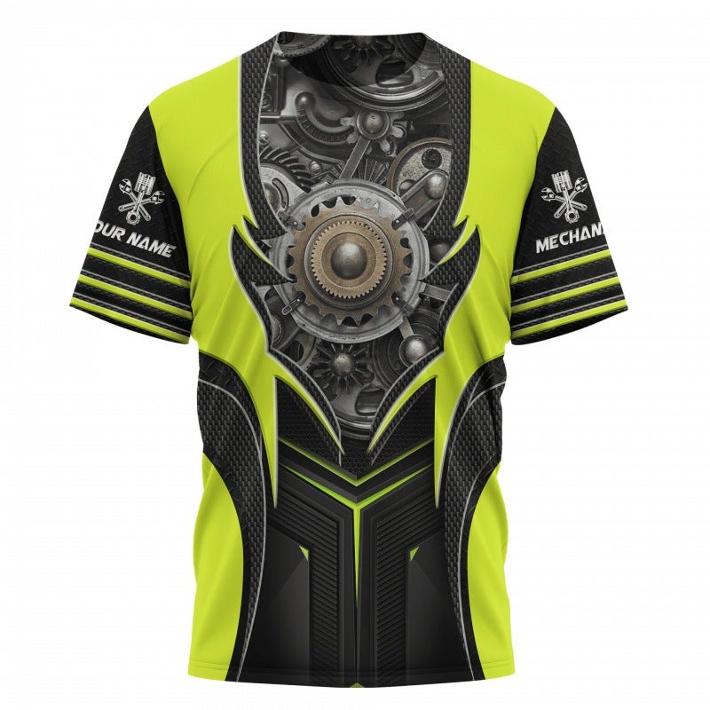 Fashion Personality Casual Short Sleeve Fashion Trend Digital Printing Toolbox Men'S T-Shirt - Image 1