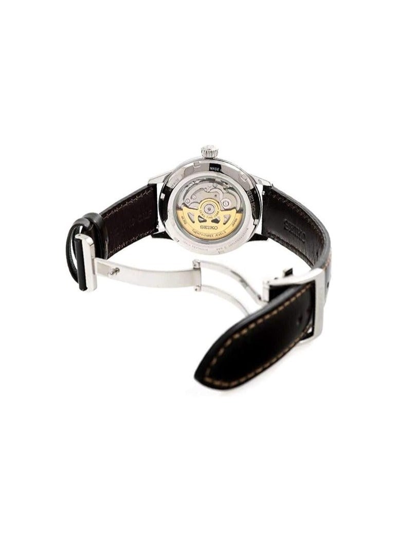 سيكو Seiko presage Mens Analog Automatic Watch with Leather Bracelet SRPD37J1 - Image 2