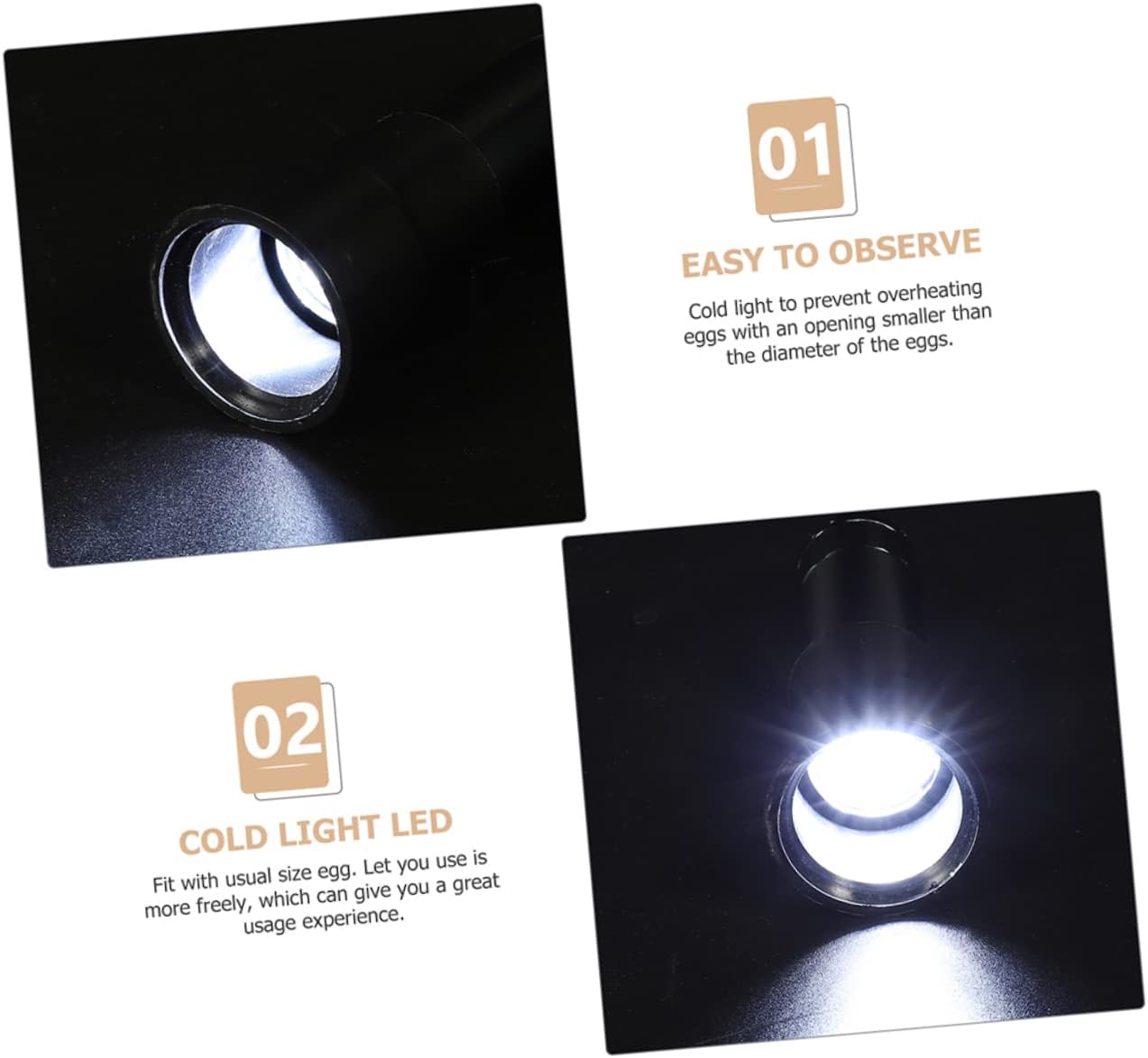 Poultry Egg Candling Light Inspection Tool