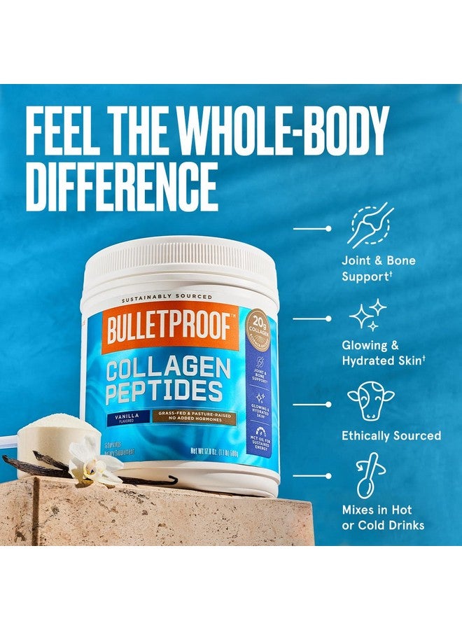 Bulletproof Vanilla Collagen Peptides Powder with MCT Oil, 17.6 Ounces, Grass-Fed Collagen Protein for Skin, Bones and Joints - Image 3