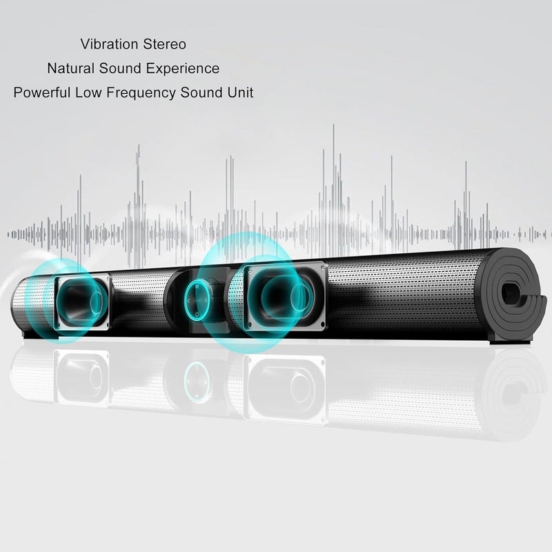 Bluetooth Sound Bar for TV, Bluetooth 5.3 Sound Bar Speaker with Immersive Sound Experience, RGB Ambient Light, Versatile Sound Modes with Wide Compatibility for Home Theater TV PC - Image 5