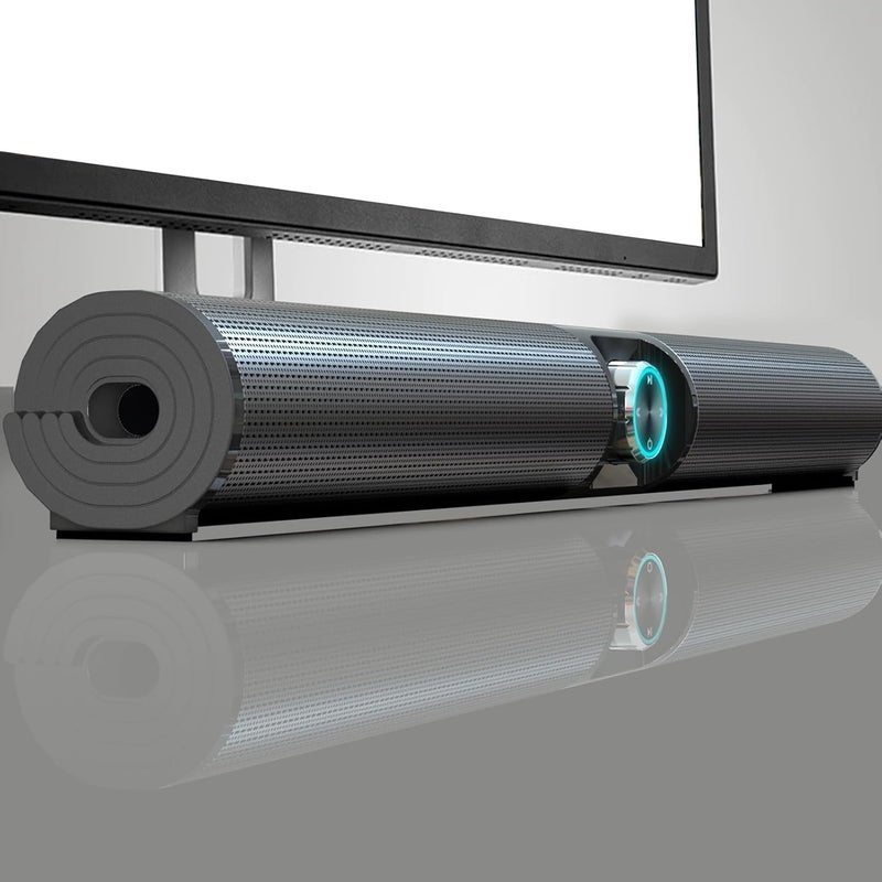 Bluetooth Sound Bar for TV, Bluetooth 5.3 Sound Bar Speaker with Immersive Sound Experience, RGB Ambient Light, Versatile Sound Modes with Wide Compatibility for Home Theater TV PC - Image 1