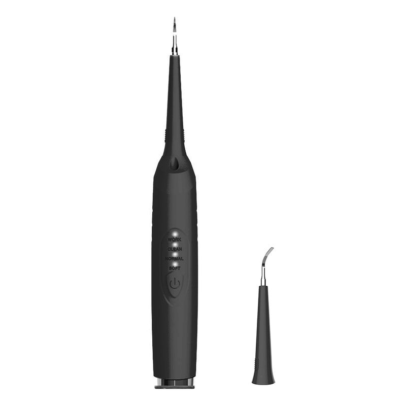 Electric Dental Calculus Remover Tooth Stains Tartar Scraper 2 Cleaning Heads 3 Cleaning Mode with LED Light Portable Whiten Teeth Oral Hygiene - Image 2