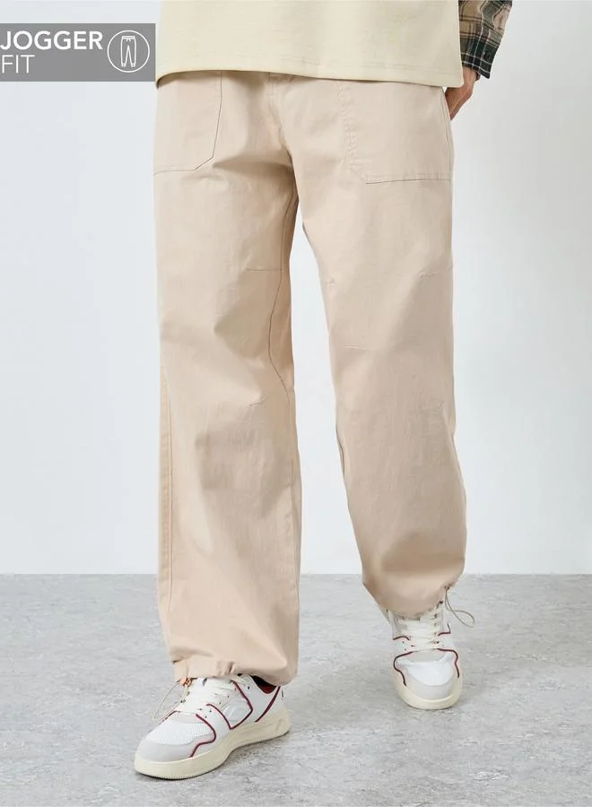 ستايلي بنطال جوغر بيج بحافة مطاطية