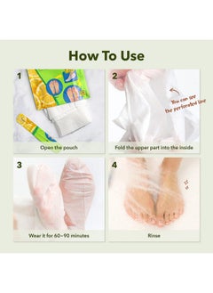 Purederm Purederm Shiny & Soft Foot Peeling Mask (6 pack) - For smooth and moist baby skin with Exfoliating peel off Calluses, Dry Skin, Cracked Heels - Men and Women  - Image 5