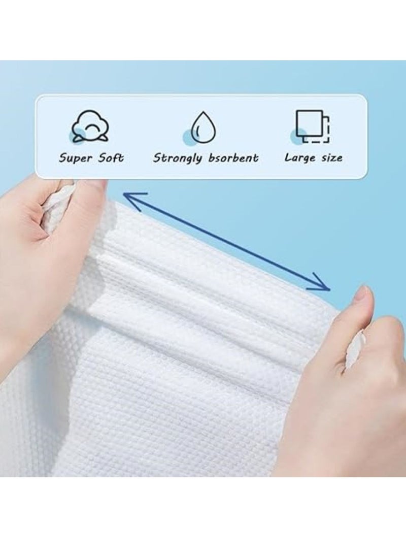 SKY-TOUCH 5Pcs Large Compressed Disposable Bath Towels, 70x140cm Portable Single-Use Towels, Soft and Absorbent Travel Towels for Camping, Hotel, Beach, Gym, and Outdoor Use - Image 3