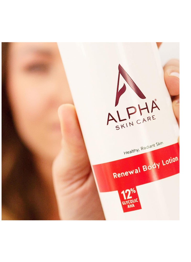 Alpha Alpha Skin Care Revitalizing Body Lotion with 12% Glycolic AHA, Simple and Effective Multi-Purpose Daily Moisturizer Hydrates and Exfoliates with Anti-Aging, 12 Oz  - Image 3