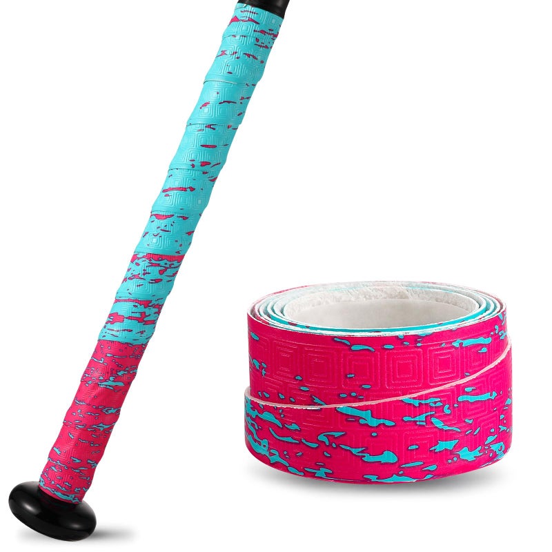 insum 1.1mm Bat Grip Tape, Greek Key Double-Stamping Textured, Baseball & Softball Bat Tape for All-Weather Performance, Non-Slip, Precut for Easy Install - Image 1