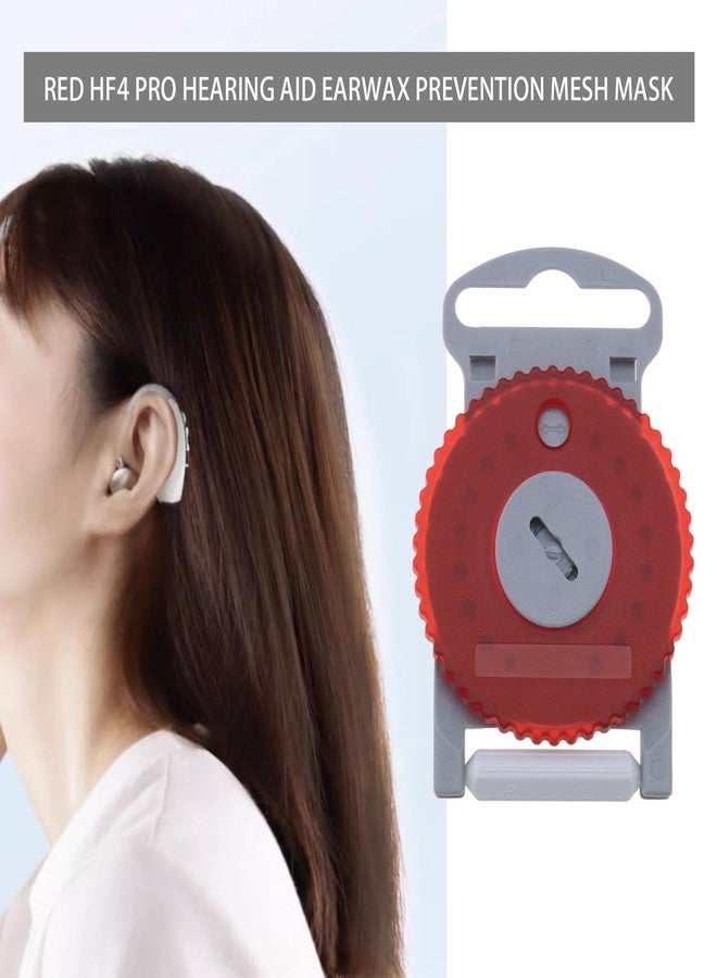 ECSiNG Earwax Filter Compatible with Siemens W-Best Rexton Hearing Aid Protection HF4 Pro Earwax Guard Waterproof Cover Hearing Assistance Accessories Red - Image 2