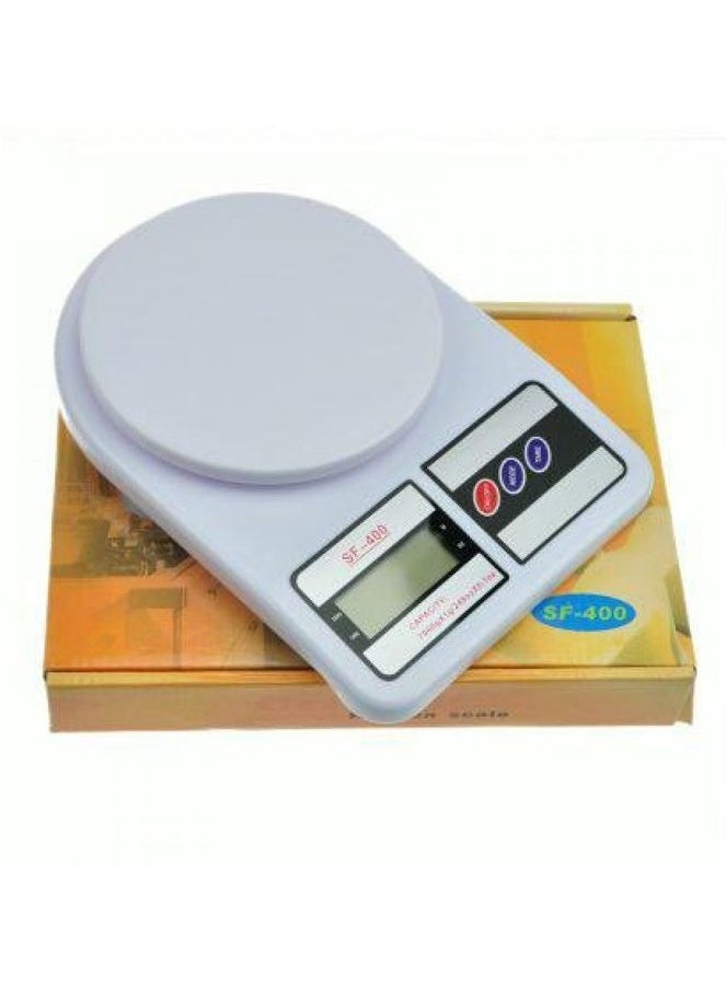 Generic - Digital Kitchen Scale White for Weighing Simple Kitchen Items 10kg - Image 1