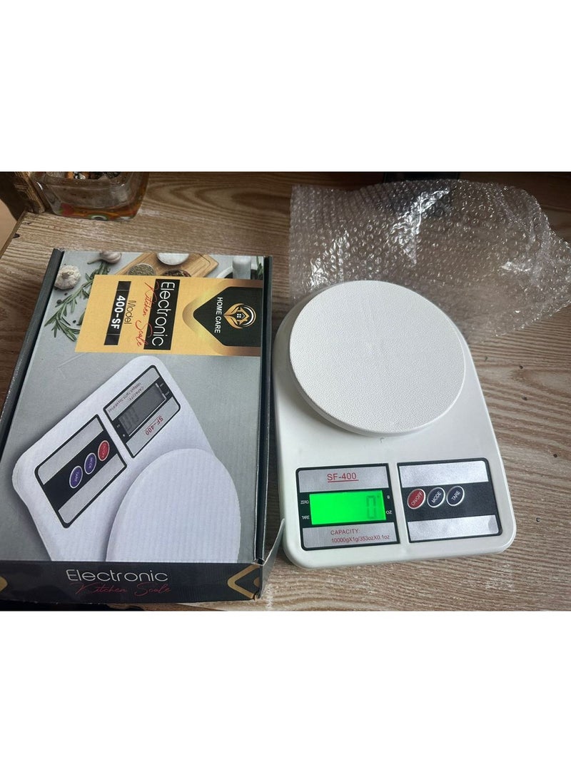 Generic - Digital Kitchen Scale White for Weighing Simple Kitchen Items 10kg - Image 1