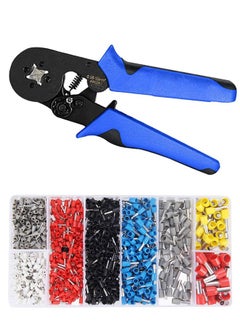 HAWAWA Ferrule Crimping Tool Kit, Ferrule Crimper Plier with 1200pcs Wire Ferrules Kit Wire Ends Terminals, 0.08-10mm²  - Image 1