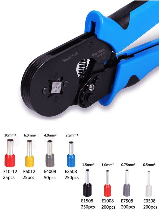 وهاواي Ferrule Crimping Tool Kit, Ferrule Crimper Plier with 1200pcs Wire Ferrules Kit Wire Ends Terminals, 0.08-10mm²  - Image 5