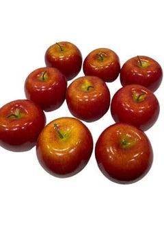 Generic Artificial fruit red apple  9 pcs  - Image 2