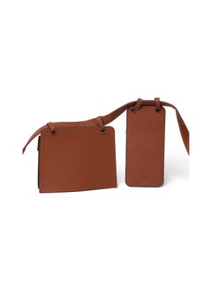 DALYDRESS Fancy Faux Leather Logo Embellished Waist Bag With Double Pockets  - Image 3