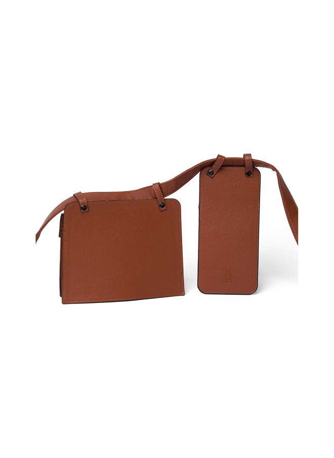 Fancy Faux Leather Logo Embellished Waist Bag With Double Pockets - pzsku/ZB80E83038CD446CFF1CCZ/45/_/1716809600/c0eb48d7-f575-49fd-9660-431af821e36d