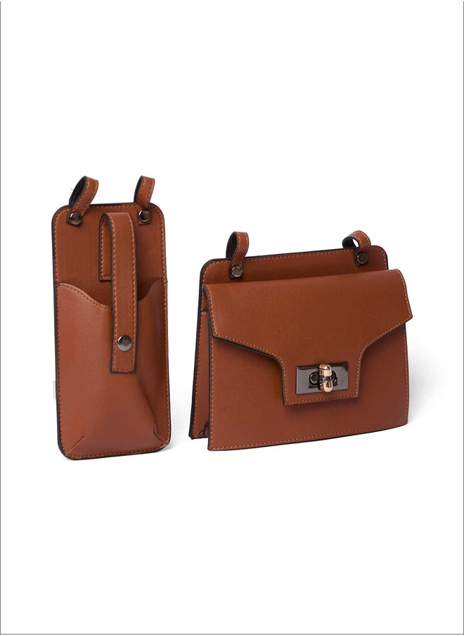 Fancy Faux Leather Logo Embellished Waist Bag With Double Pockets - pzsku/ZB80E83038CD446CFF1CCZ/45/_/1716809601/3a682b17-2bf3-49d9-b5aa-92923c7916d8