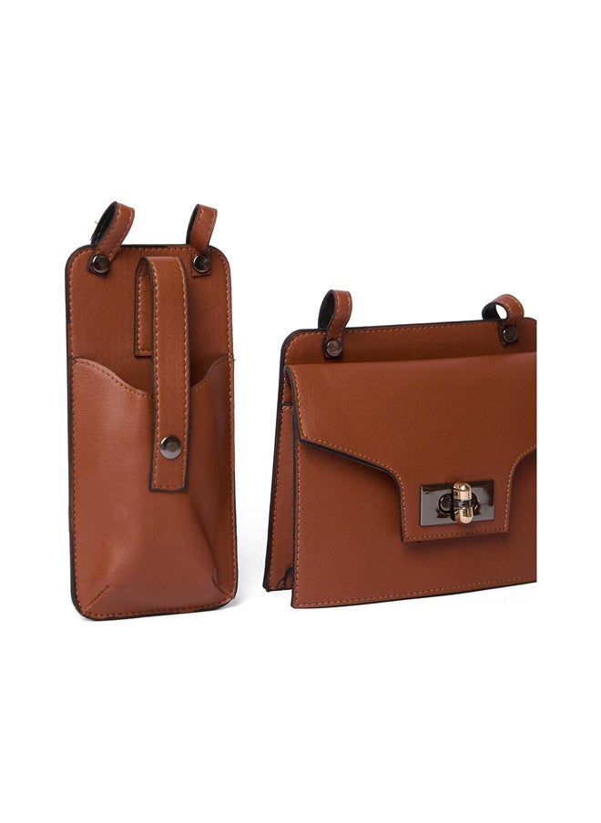 Fancy Faux Leather Logo Embellished Waist Bag With Double Pockets - pzsku/ZB80E83038CD446CFF1CCZ/45/_/1716809601/5ec0ed9d-cacb-456f-94b4-b1e3ce15771a