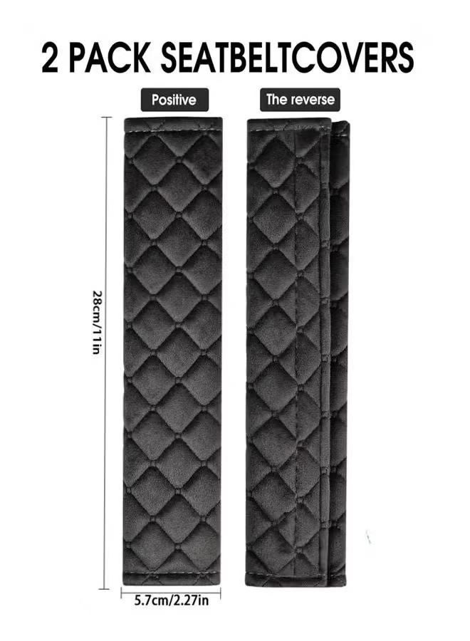 2-Piece Universal Car Seat Belt Pad Cover - Shoulder Neck Protection for All Vehicles with Soft Harness Cushion to Prevent Chafing - Image 5