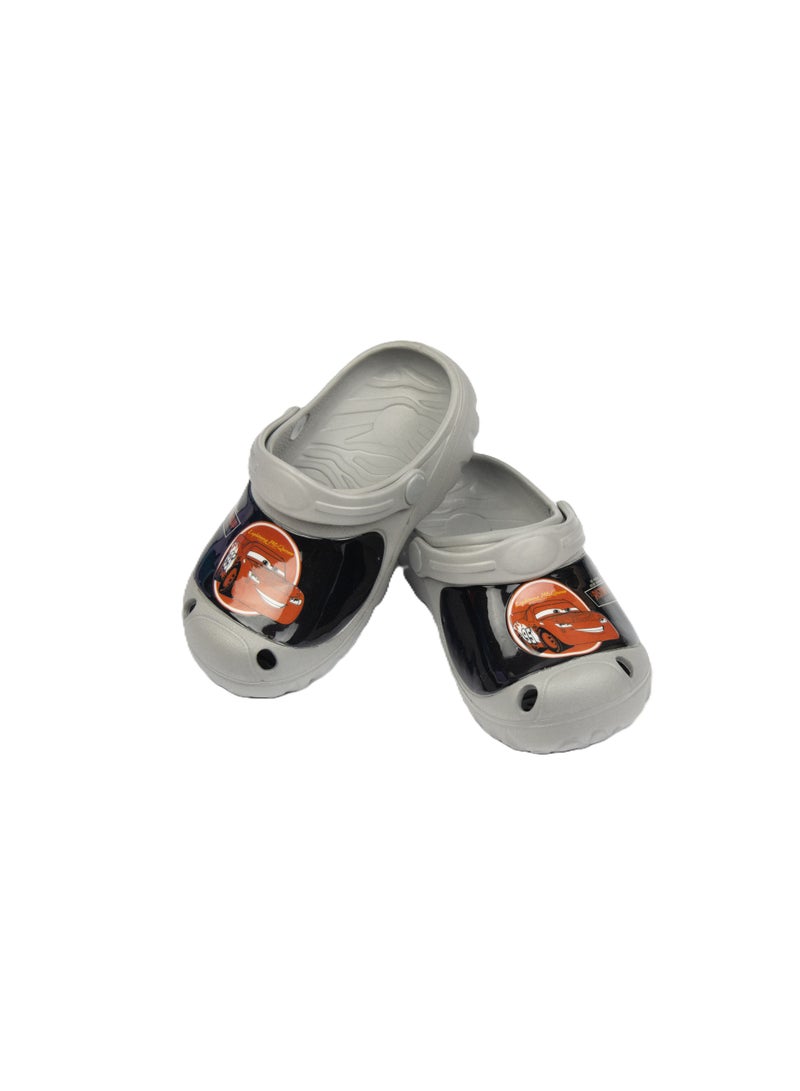 CARS Kids Clogs Lightweight & Comfortable Slip-On Footwear for Boys – Grey - Image 1