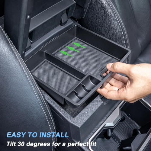 JKCOVER OEM Fit 2024 2025 2026 Tacoma Center Console Organizer Tray Compatible with 2024-2026 Toyota Tacoma(4th Gen) Accessories ABS Plastic Storage Box（Patented Design） - Image 4