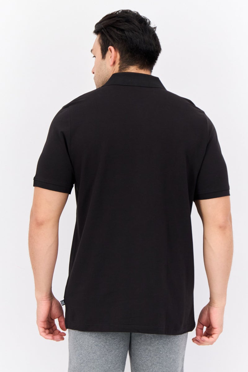 PUMA Men Sportswear Fit Short Sleeve Outdoor Polo Shirt, Black  - Image 2