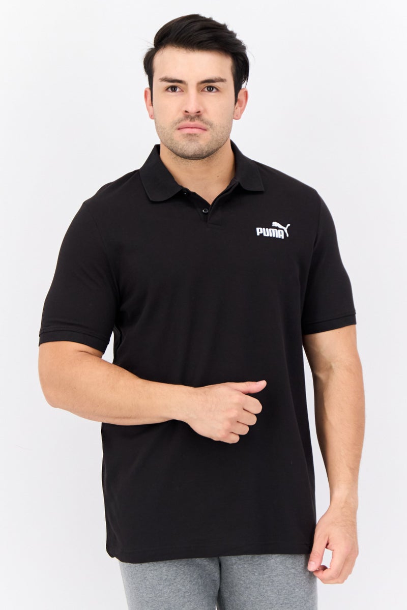 PUMA Men Sportswear Fit Short Sleeve Outdoor Polo Shirt, Black  - Image 1