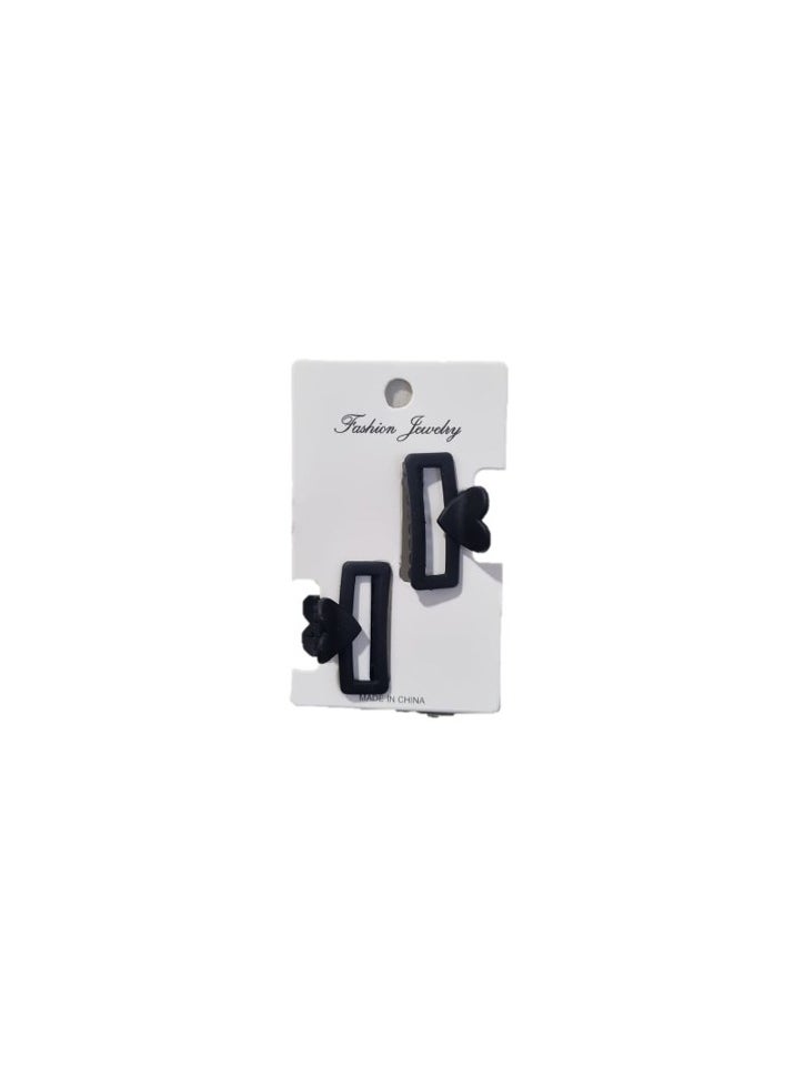 Generic - 2 hair clip toka black - Image 1