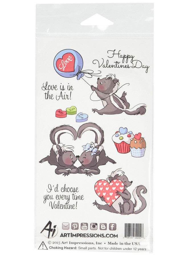 Art Impressions Valentine's Clear Stamp Set 7"X4"-in The Air - Image 2