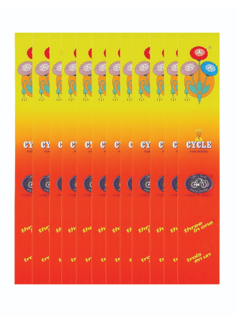 Cycle Brand Incense Sticks 12 Packet - Image 1