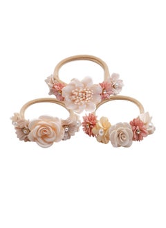 SYOSI Pack Of 3 Baby Girl Flower Headbands Set  - Image 1