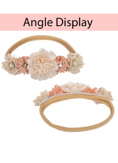 SYOSI Pack Of 3 Baby Girl Flower Headbands Set  - Image 2