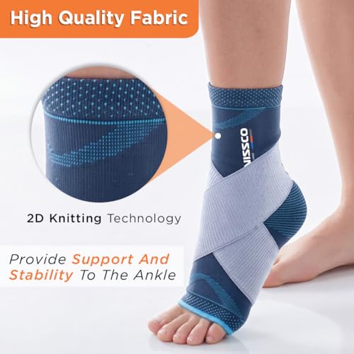 Vissco Ankler, 2 in 1 Anklet + Binder, Provides support & stability to the ankle for Sprain, Swelling Muscle & Ligament Injuries, Sports Injury- XXL (Grey) - Image 2
