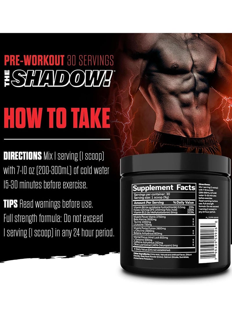 JNX Sports - The Shadow! Pre-Workout - Fruit Punch - (30 Servings) - Image 1