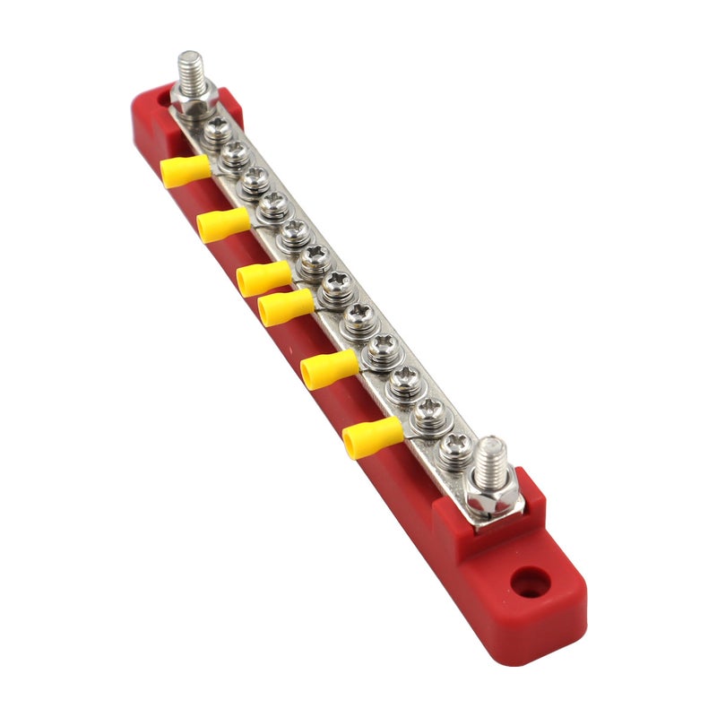 Rv Yacht 150A Summary Row 6-Way 12-Way Direct Summary Row With 12 Yellow Terminal Blocks - Image 3