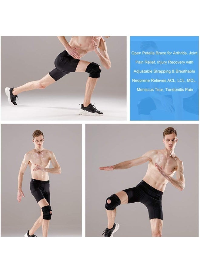 Breathable Adjustable Open Patella Knee Brace Support Knee Sleeve for Sports and Cycling - Image 3