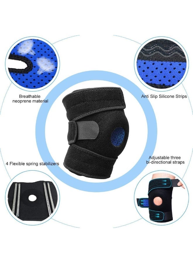 Breathable Adjustable Open Patella Knee Brace Support Knee Sleeve for Sports and Cycling - Image 5