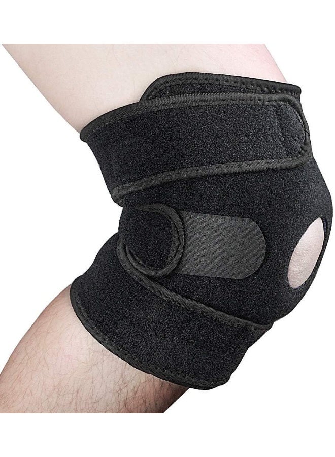 Breathable Adjustable Open Patella Knee Brace Support Knee Sleeve for Sports and Cycling - Image 1