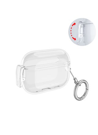 Protective Case with Lock for Airpods Pro 2 2022/Airpods Pro 2019, Shockproof Clear Case Cover with Keychain for Apple AirPods Pro 2/Airpods Pro - pzsku/ZB80ECC839F1AA15C6667Z/45/_/1729329121/e5ccce0c-83bd-426f-81d3-a4d05fd70d07