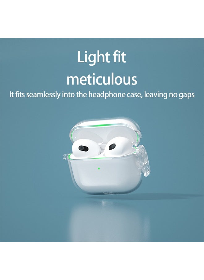 Generic - Protective Case with Lock for Airpods Pro 2 2022/Airpods Pro 2019, Shockproof Clear Case Cover with Keychain for Apple AirPods Pro 2/Airpods Pro - Image 1