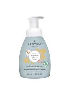 Attitude Oatmeal Sensitive Natural Baby Care - 2-In-1 Hair And Body Foaming Wash  - Image 1