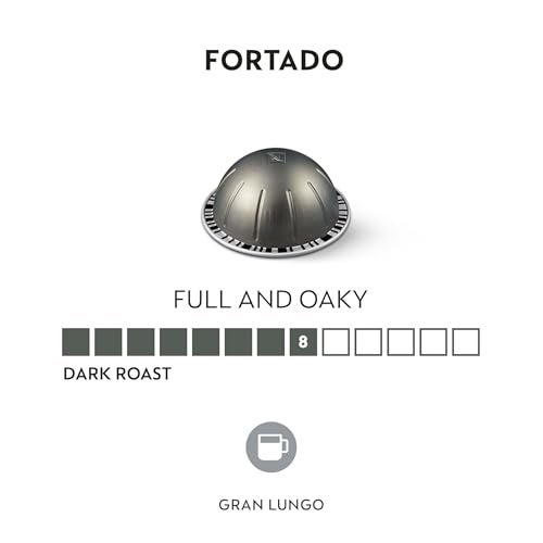 Nespresso Capsules Vertuo Fortado Gran Lungo Americano Dark Roast Espresso Coffee 30 Count Coffee Pods Brews 50oz - Image 5