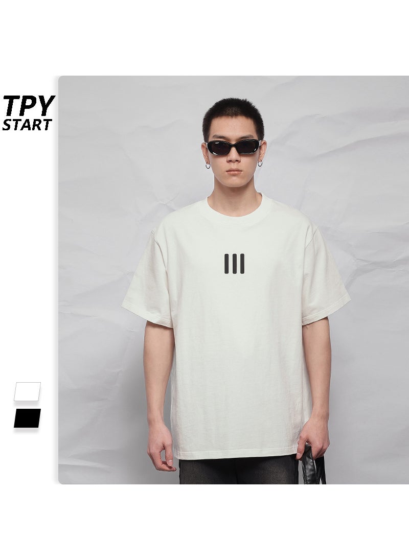 Generic - FEAR OF GOD Logo Velvet Tee Unisex Cotton Relaxed White - Image 1