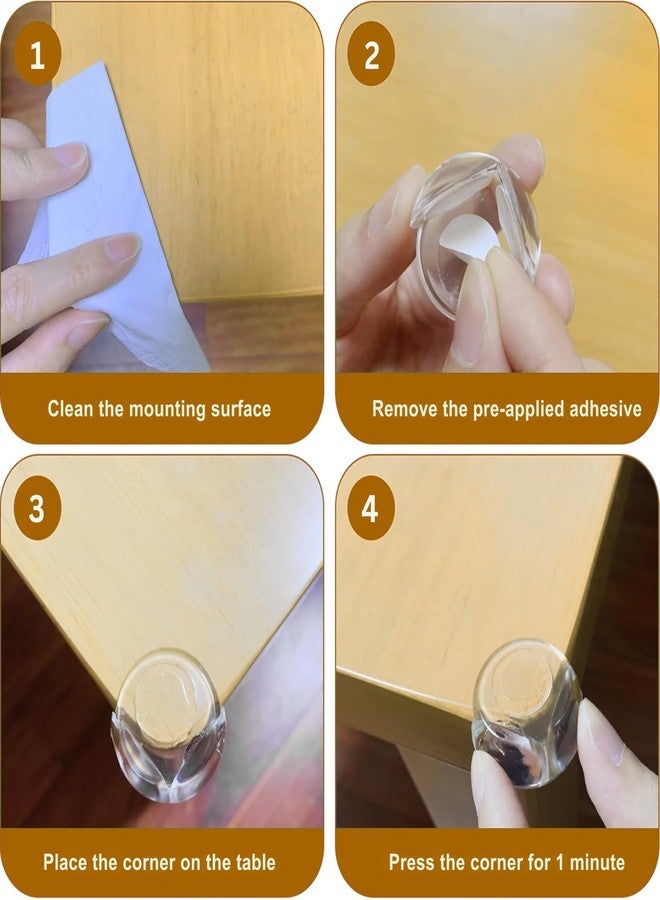ONE AND ONLY واقي زوايا سيليكون فريد من نوعه لسلامة الأطفال - واقيات شفافة على شكل حرف C للحواف والزوايا للطاولات والأسرة والأثاث | ناعم وخالٍ من مادة BPA لحماية الأطفال | لاصق قوي | عبوة من 12 قطعة - Image 5